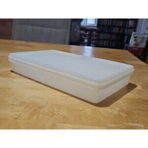 Vintage Tupperware Deli & Bacon Keeper #794 Sheer Container W Lid 795